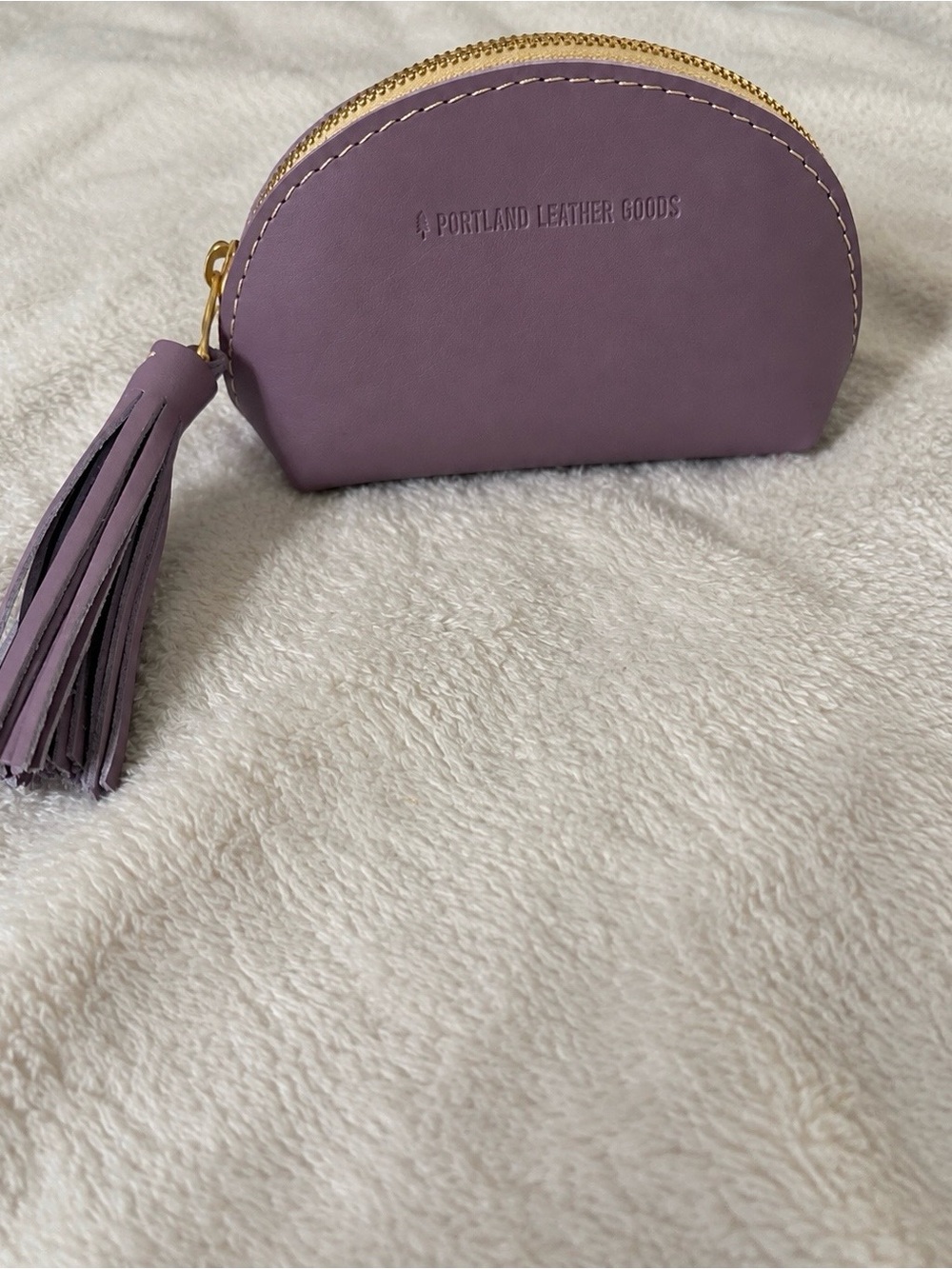 Portland Leather Goods Taco Tassel Pouch Lavender